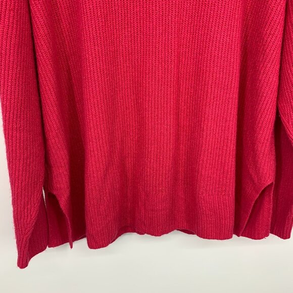 Ava & Viv Cardigan Pink Rhinestone Button Down V Neck RIbbed - Picture 10 of 10